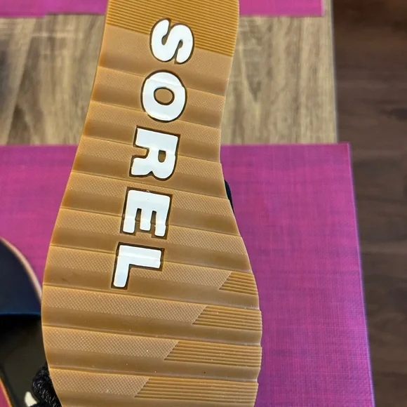 Sorel Women's Black Slide Sandals - Picture 6 of 7